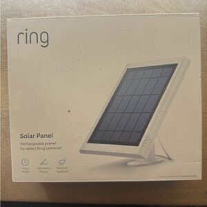 Ring Solar Panel with White Design